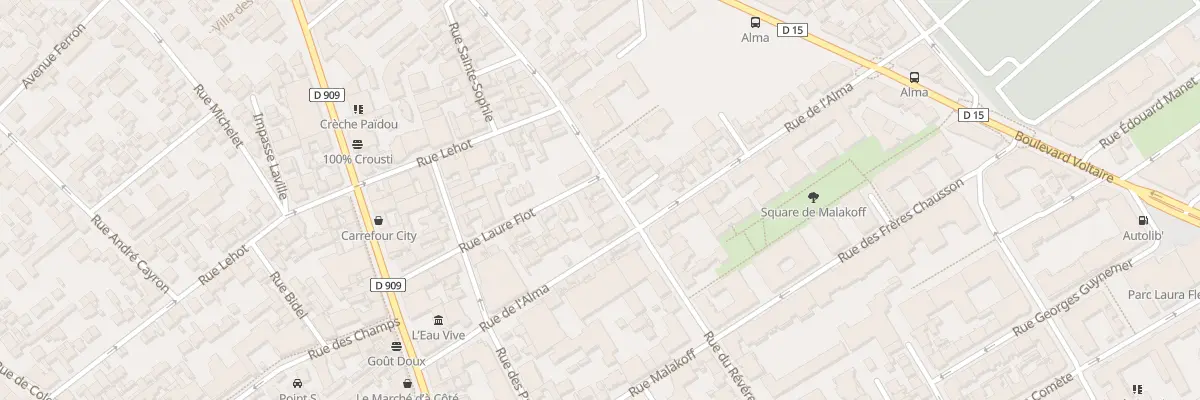 Plan du 59B Rue du R P Ch Gilbert à Asnières-sur-Seine