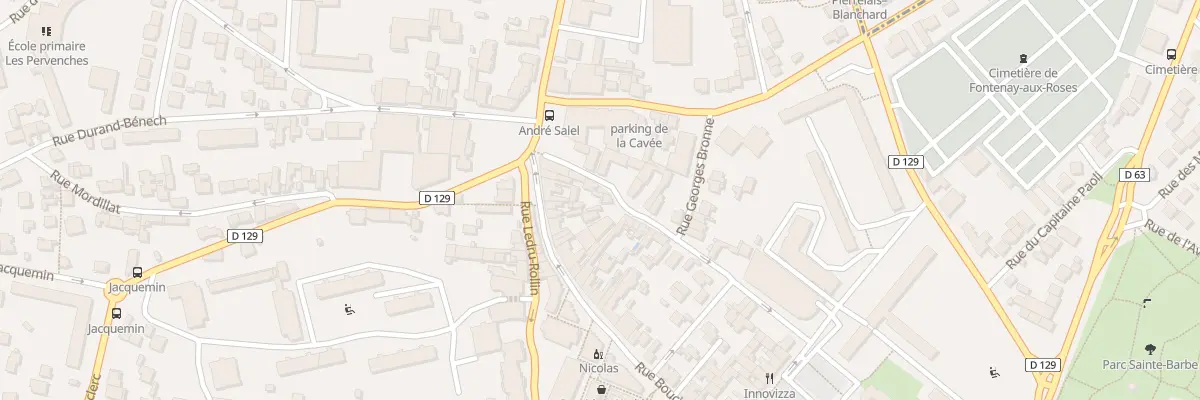 Plan du 8 Rue la Boissière à Fontenay-aux-Roses