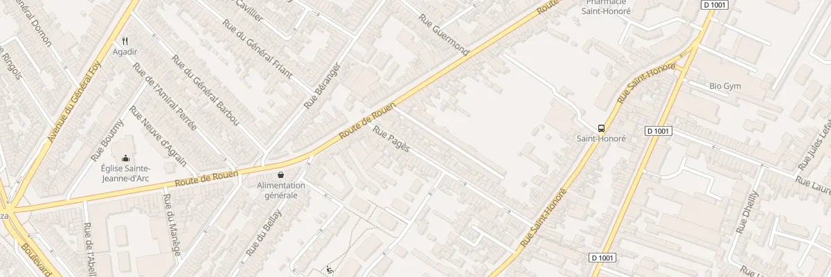 Plan du 19 Rue Pagès à Amiens
