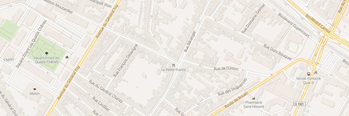 Plan du 2 Rue Denfert Rochereau à Amiens