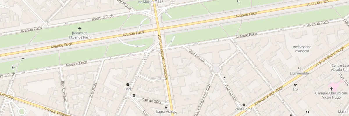 Plan du 37 Av Foch à Paris 16e Arrondissement