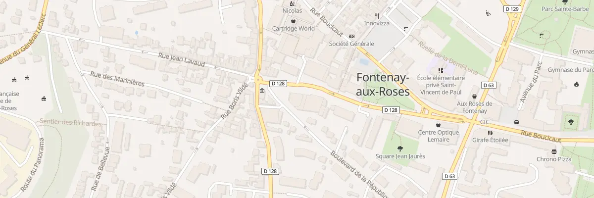 Plan du 19 Rue Jean Jaures à Fontenay-aux-Roses