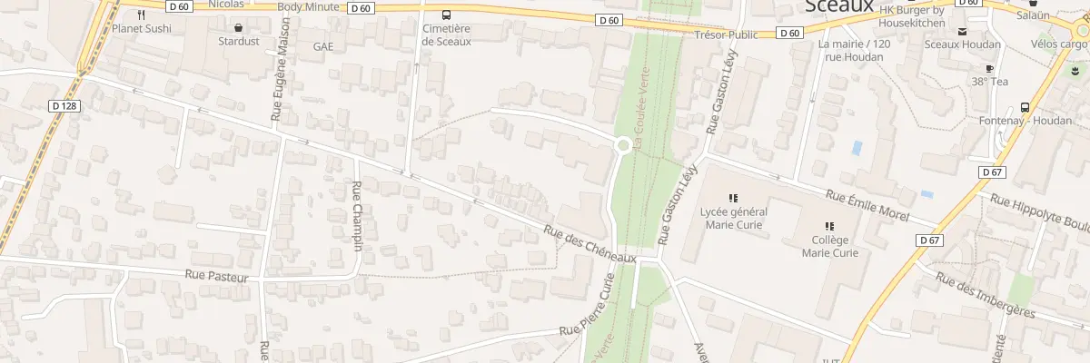 Plan du 18 Rue des Chéneaux à Sceaux