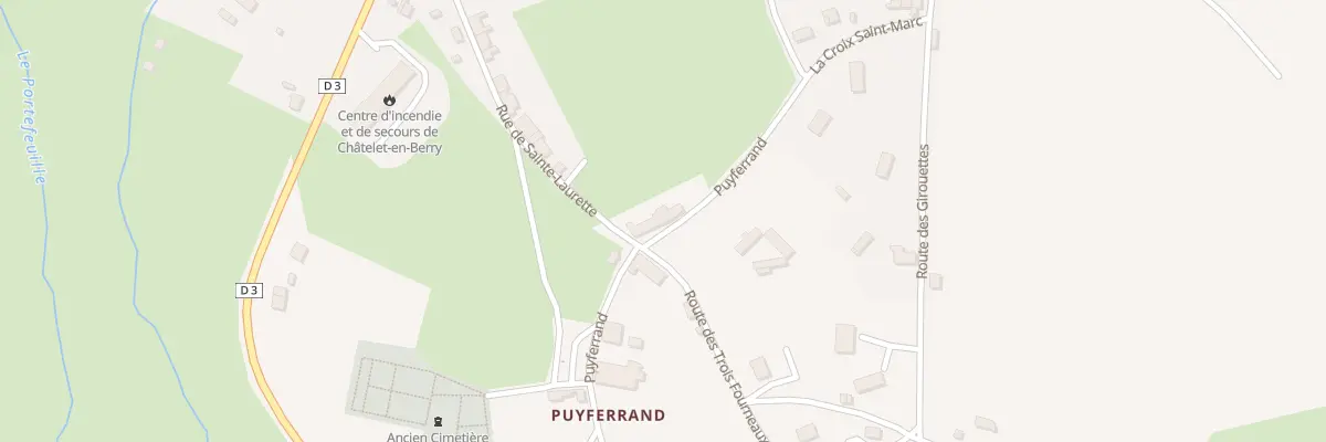 Plan du 2 Puyferrand au Châtelet