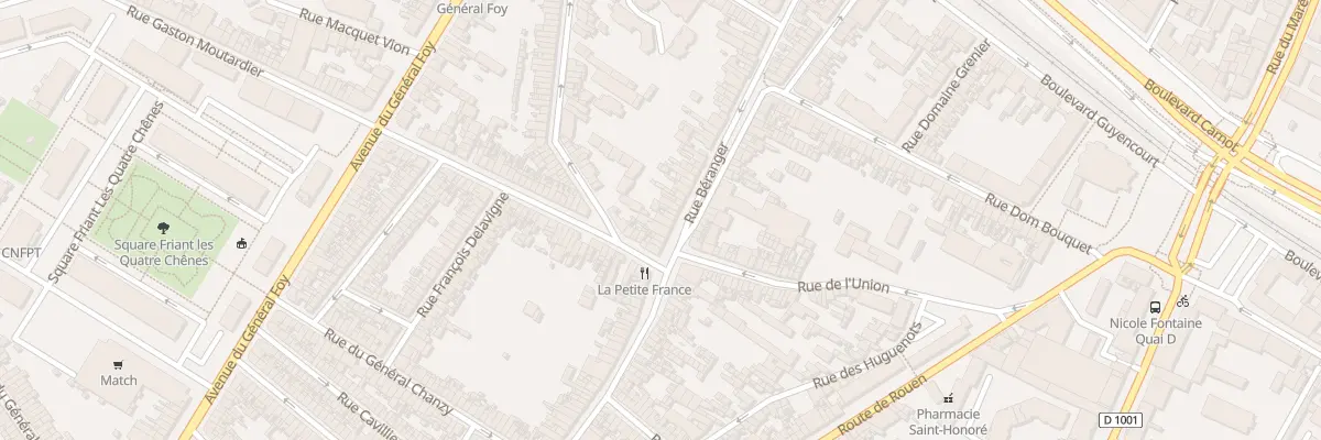 Plan du 110 Rue Béranger à Amiens