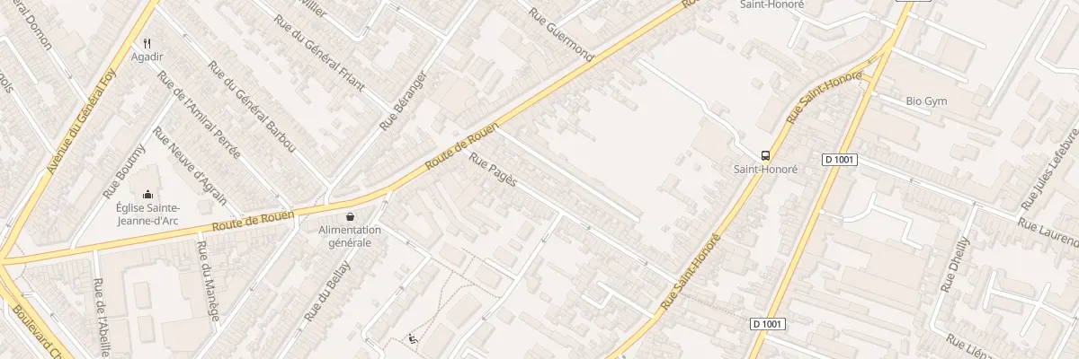 Plan du 25 Rue Pagès à Amiens