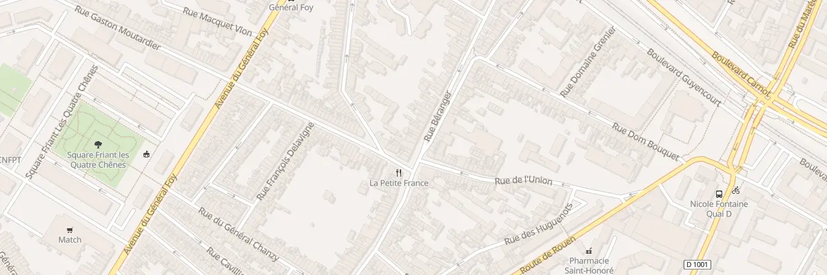 Plan du 104 Rue Béranger à Amiens