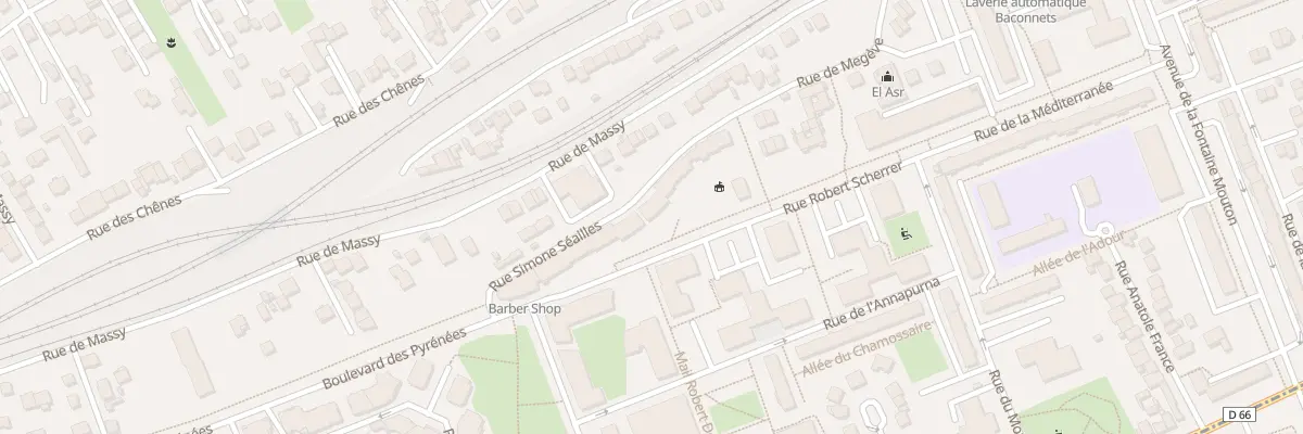 Plan du 2 Rue Simone Seailles à Antony