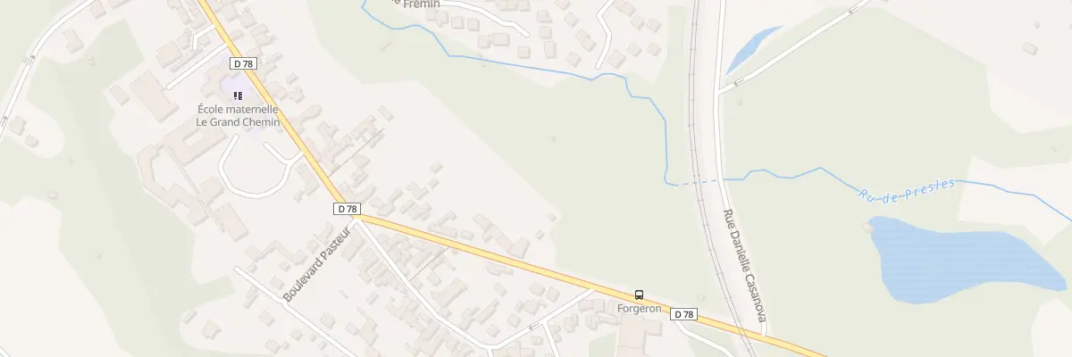 Plan du 4Q Rue Pierre Brossolette à Presles