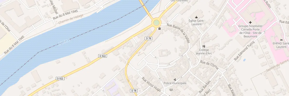 Plan du 10 Rue Nationale à Beaumont-sur-Oise