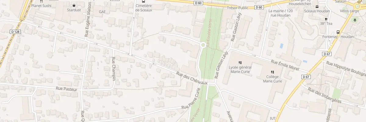 Plan du 13 Sen de la Tour à Sceaux