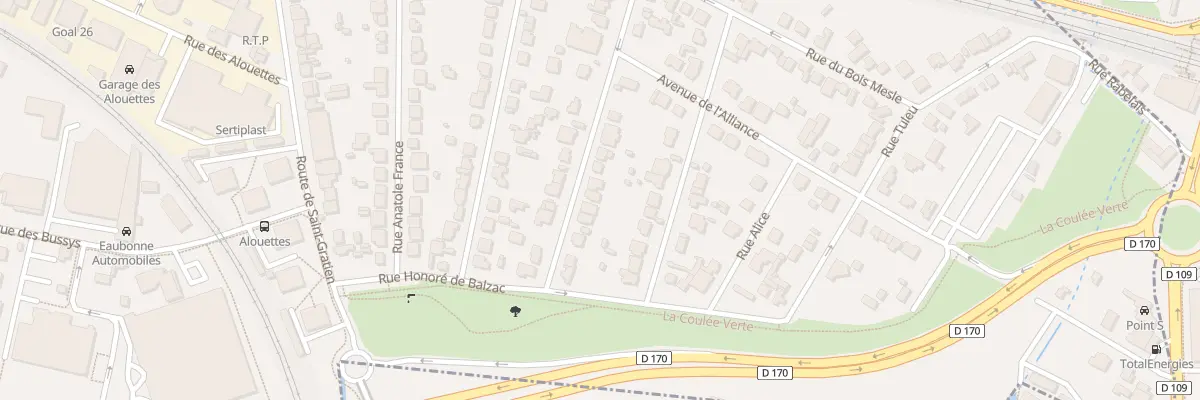 Plan du 15 Rue Daniele Casanova à Eaubonne