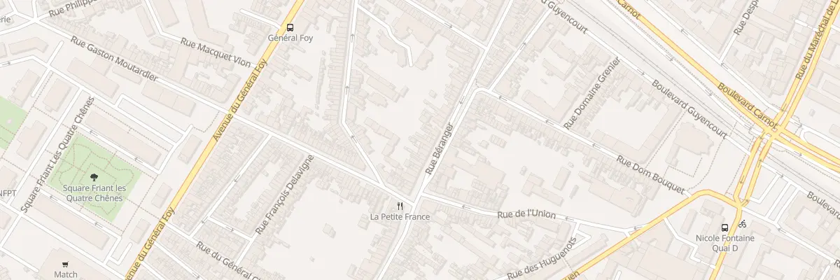 Plan du 88 Rue Béranger à Amiens