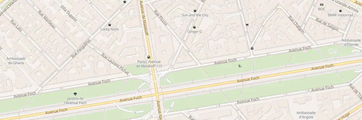 Plan du 48 Av Foch à Paris 16e Arrondissement