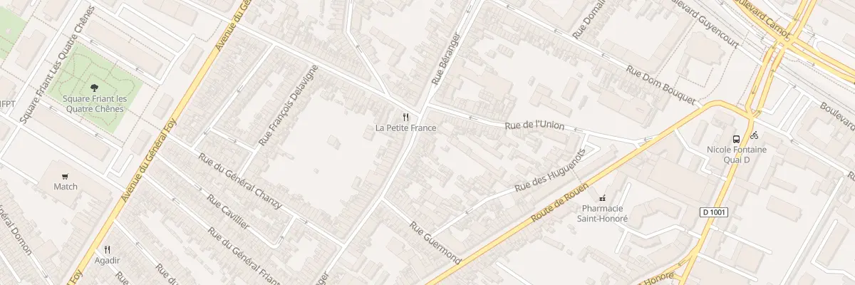 Plan du 113 Rue Béranger à Amiens