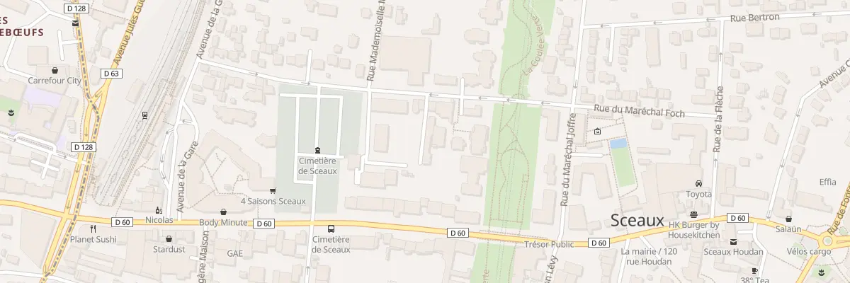 Plan du 11 Rue des Clos-Saint-Marcel à Sceaux