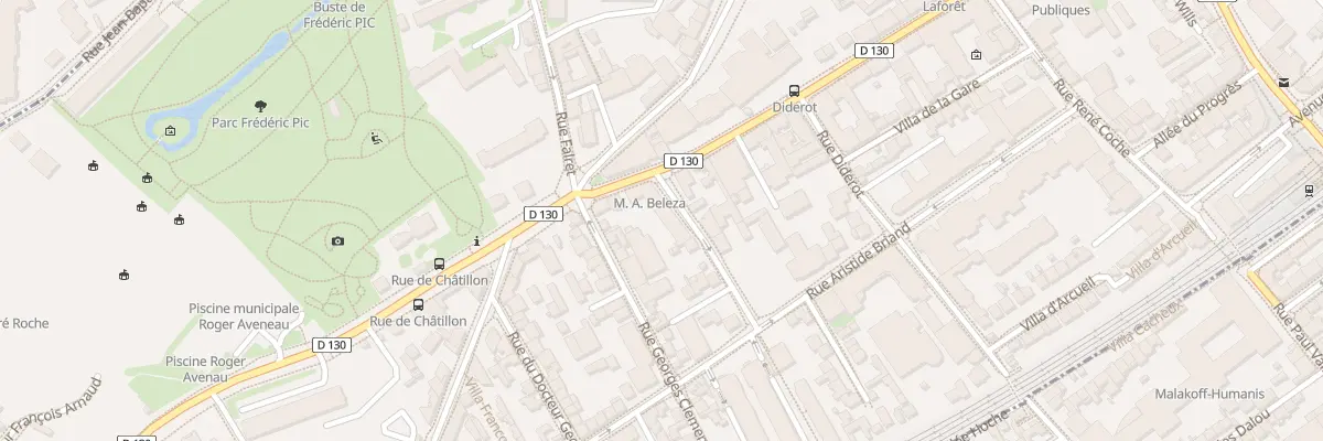 Plan du 8 Rue Raymond Marcheron à Vanves