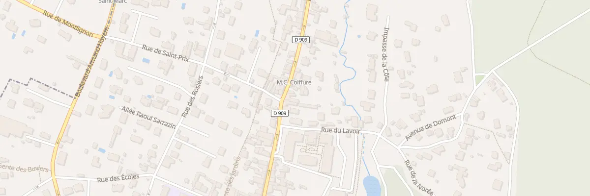 Plan du 34 Rue de Paris à Montlignon