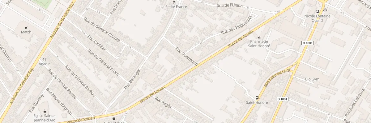 Plan du 5 Rue Guermond à Amiens