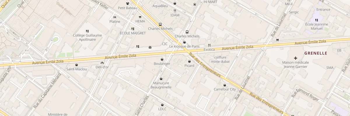 Plan du 89 Rue Saint-Charles à Paris 15e Arrondissement