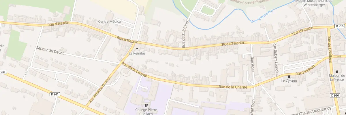 Plan du 79 Rue d’Hesdin à Frévent