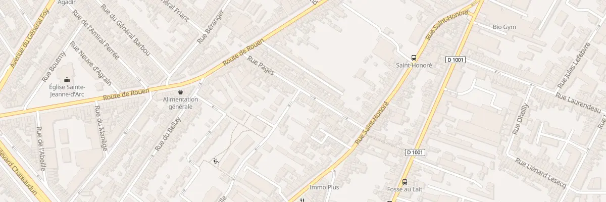 Plan du 50 Rue Pagès à Amiens