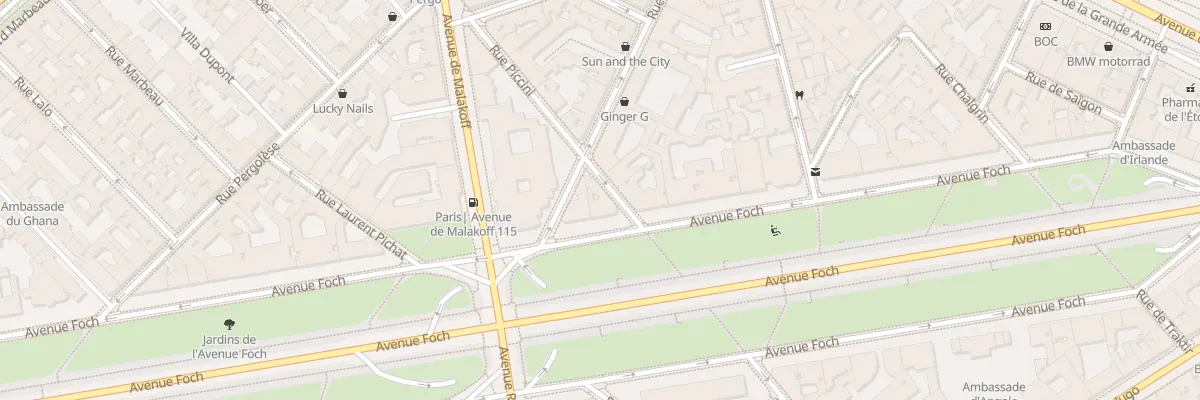 Plan du 46 Av Foch à Paris 16e Arrondissement