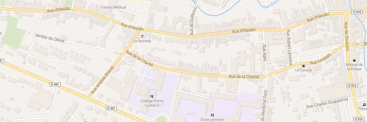 Plan du 36 Rue de Charite à Frévent