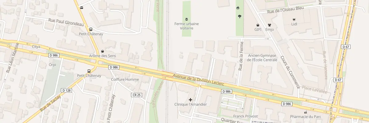 Plan du 58 Av de la Division Leclerc à Châtenay-Malabry