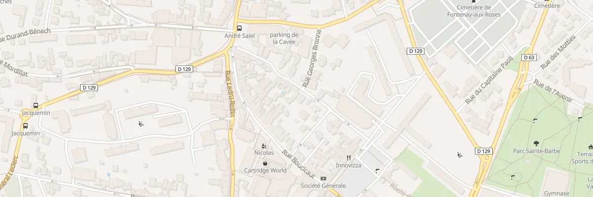 Plan du 34 Rue la Boissière à Fontenay-aux-Roses