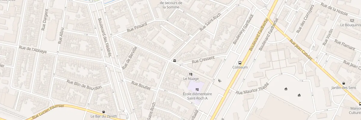 Plan du 50 Rue Cressent à Amiens
