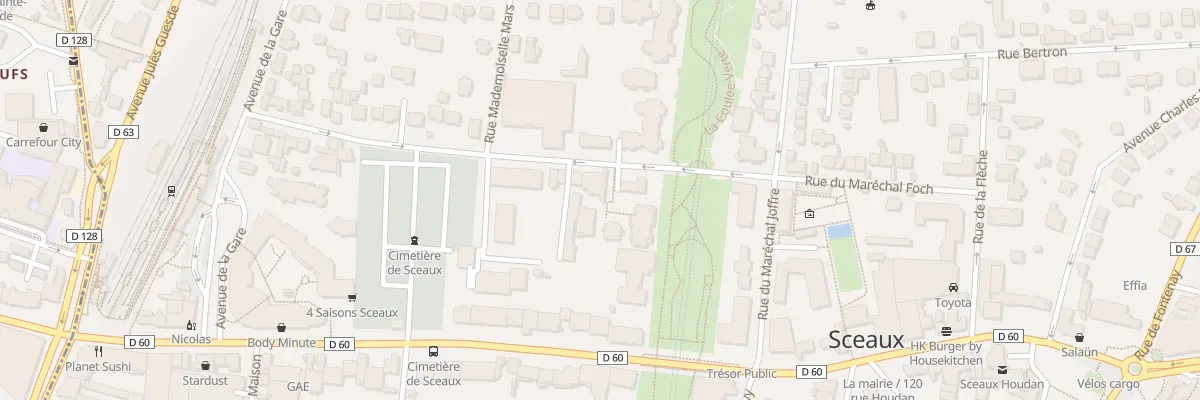 Plan du 7 Rue des Clos-Saint-Marcel à Sceaux