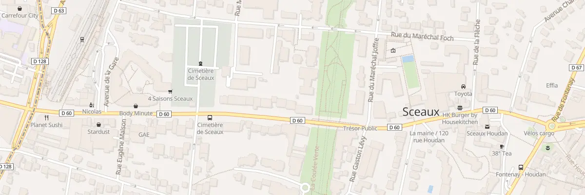 Plan du 140 Rue Houdan à Sceaux
