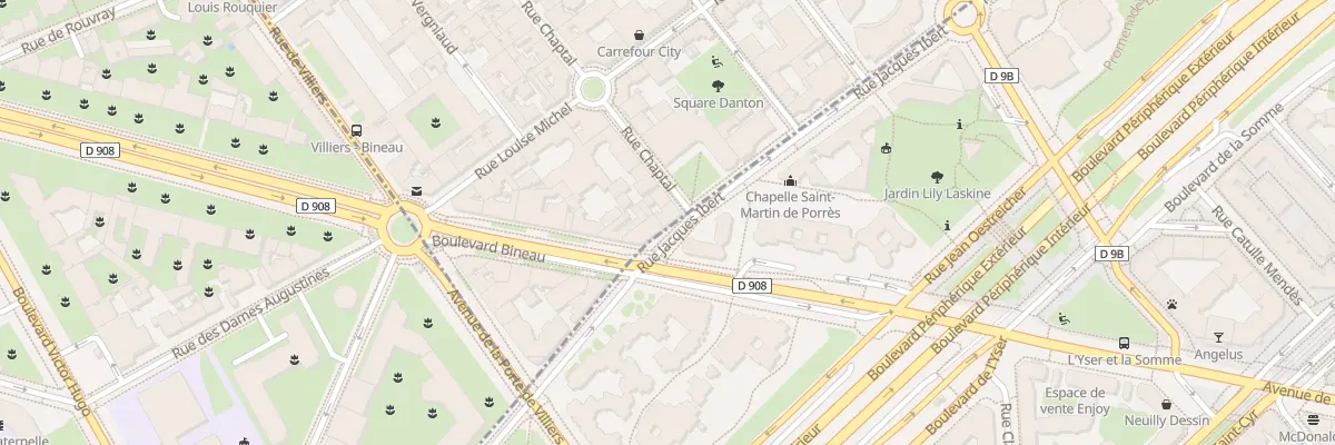 Plan du 1 Rue Chaptal à Levallois-Perret