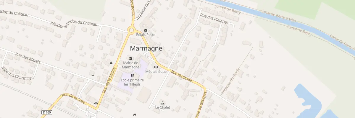 Plan du 2 Rue des Platanes à Marmagne