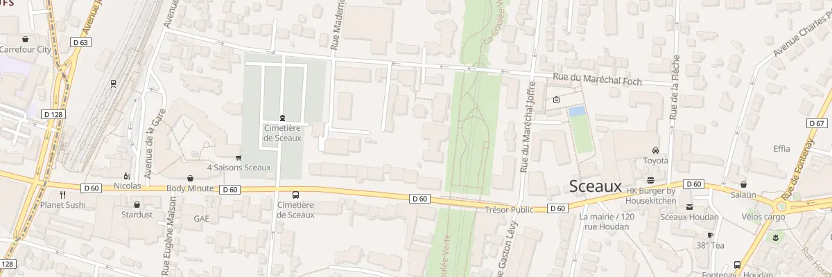 Plan du 5 Rue des Clos-Saint-Marcel à Sceaux