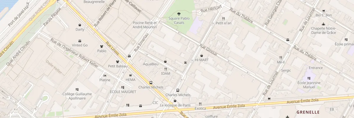 Plan du 72 Rue Saint-Charles à Paris 15e Arrondissement