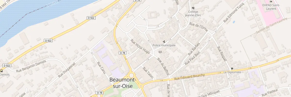 Plan du 2 Rue Victor Hugo à Beaumont-sur-Oise