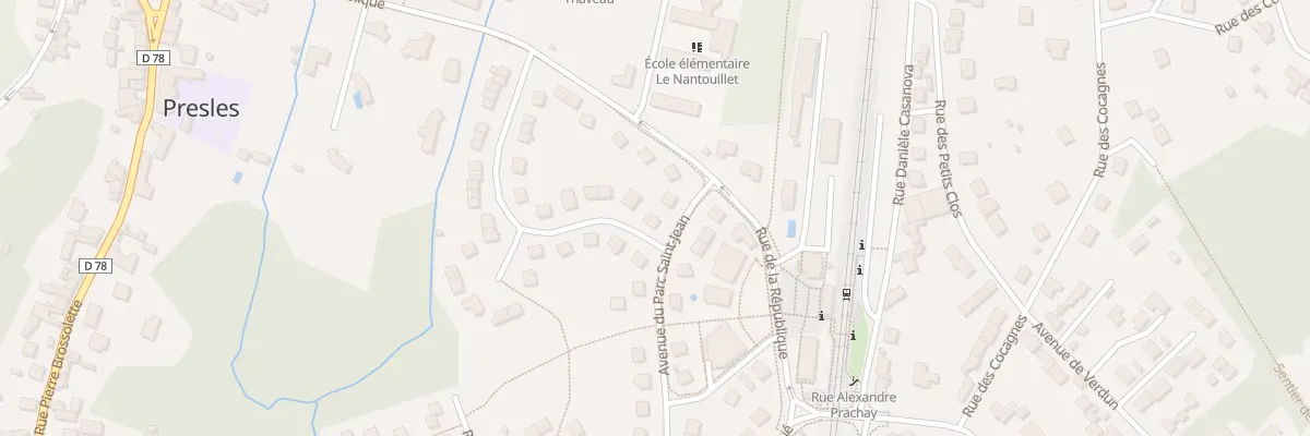 Plan du 45 Av du Parc Saint-jean à Presles