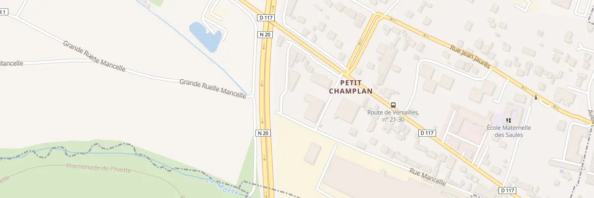 Plan du 45 Rte de Versailles à Champlan