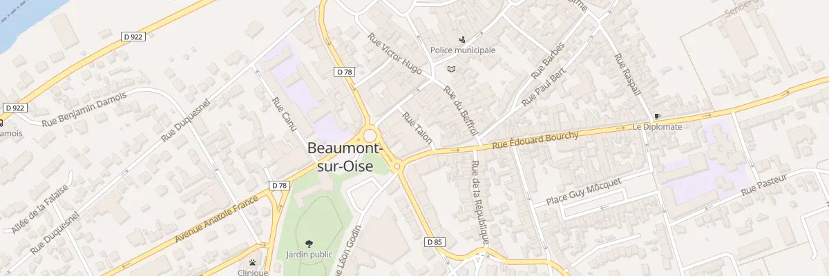Plan du 1 Rue Talon à Beaumont-sur-Oise