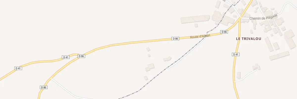 Plan du 5210 Rte d’Alban à Fauch