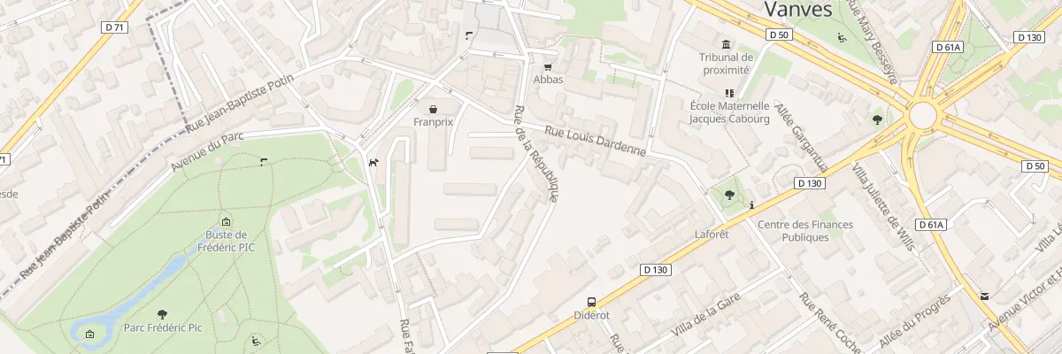 Plan du 34 Rue de la République à Vanves