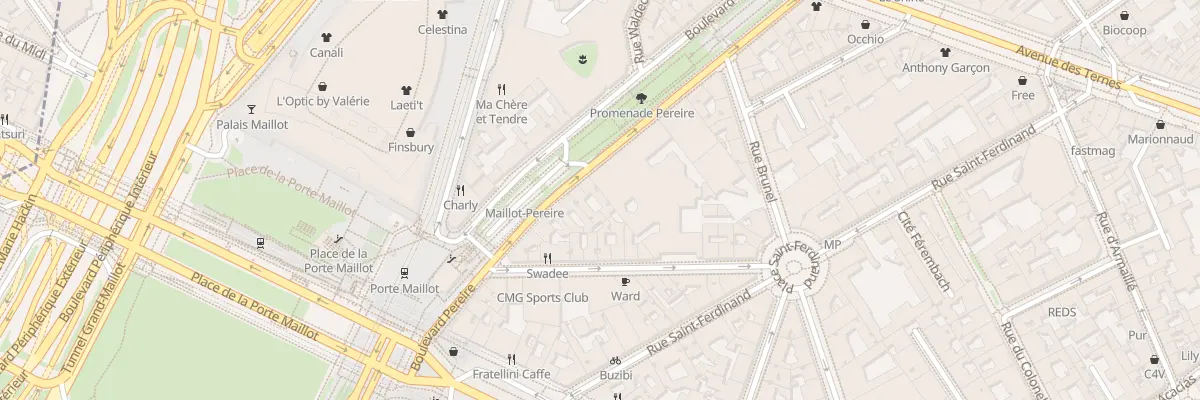 Plan du 259 Bd Pereire à Paris 17e Arrondissement