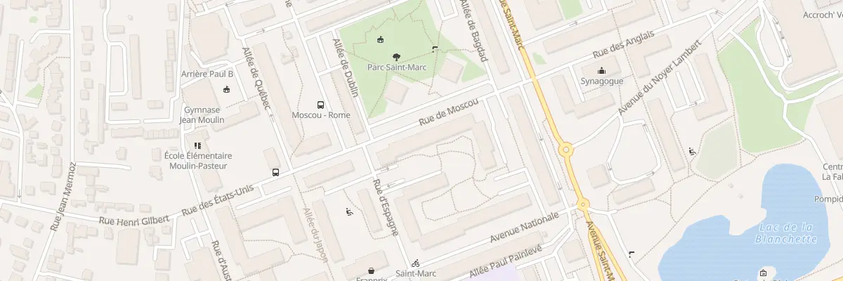 Plan du 4 Av Nationale à Massy