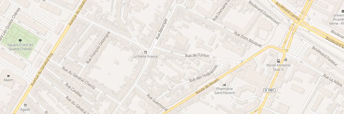 Plan du 97 Rue de l’Union à Amiens
