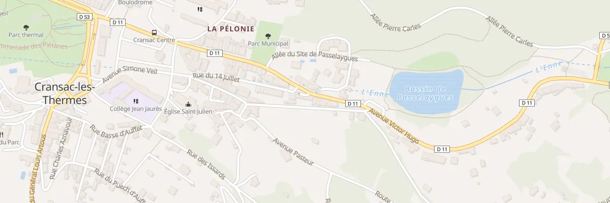 Plan du 110 Av Pasteur à Cransac-les-Thermes