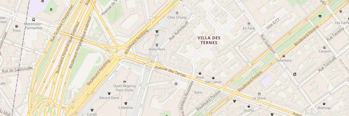Plan du 104 Av des Ternes à Paris 17e Arrondissement