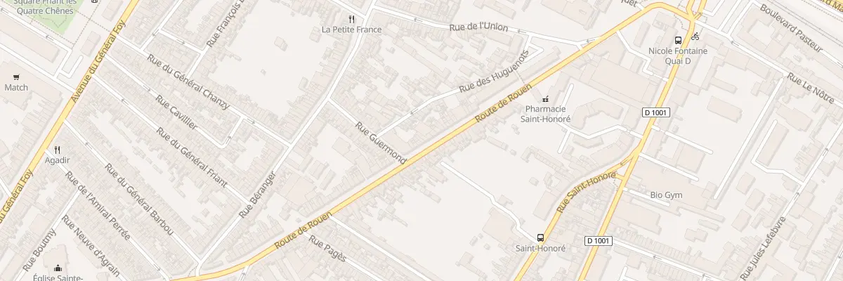 Plan du 104 Rue de Rouen à Amiens