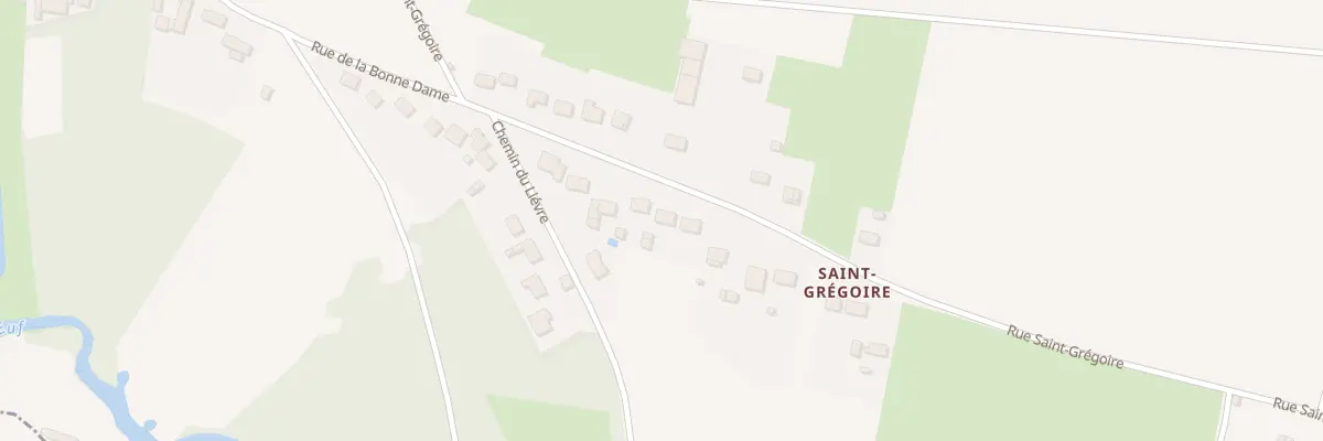 Plan du 6 Rue St Gregoire à Bondaroy